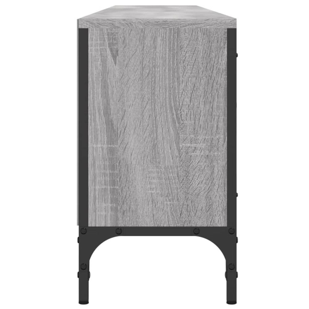Produktbild för Tv-bänk med låda grå sonoma 200x25x44 cm konstruerat trä