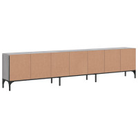 Produktbild för Tv-bänk med låda grå sonoma 200x25x44 cm konstruerat trä