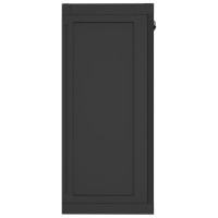 Produktbild för Förvaringsskåp för trädgården svart 65x37x85 cm PP
