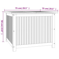 Produktbild för Dynbox 75x75x58 cm massivt akaciaträ