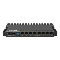 Produktbild för Mikrotik RB5009UPR+S+IN kabelansluten router 2.5 Gigabit Ethernet, Gigabit Ethernet Svart