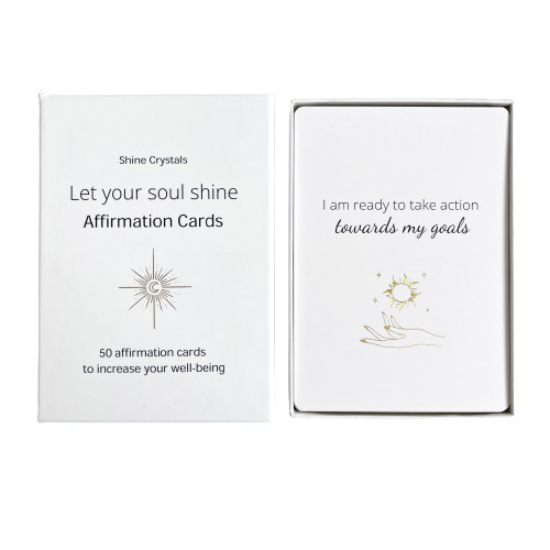 Shine Crystals Halmstad AB Affirmationskort - Let your soul shine
