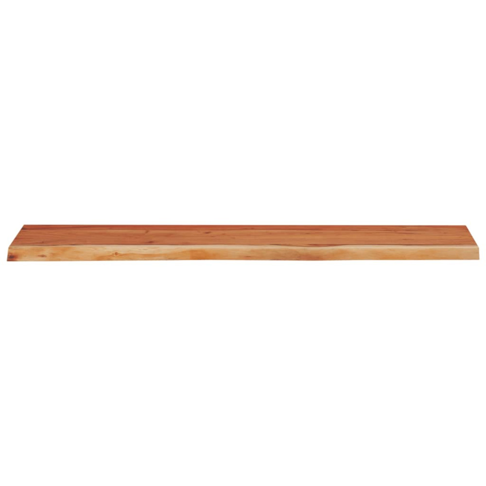 Produktbild för Vägghylla 90x30x2,5 cm rektangulär massiv akacia ojämn kant