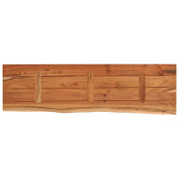Produktbild för Vägghylla 90x30x2,5 cm rektangulär massiv akacia ojämn kant