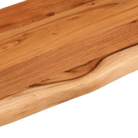 Produktbild för Vägghylla 90x30x2,5 cm rektangulär massiv akacia ojämn kant