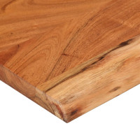 Produktbild för Vägghylla 90x30x2,5 cm rektangulär massiv akacia ojämn kant