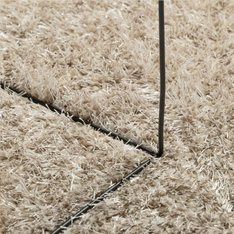 Produktbild för Matta ISTAN långluggad glansig beige 120x170 cm
