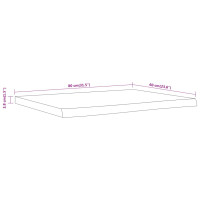Produktbild för Bänkskiva för badrum 80x60x3,8 cm rektangulär massiv akacia