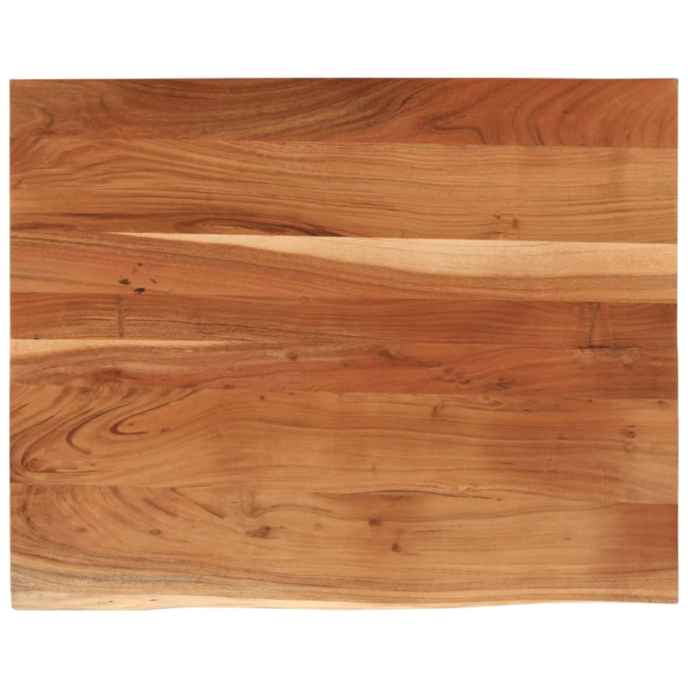 Produktbild för Bordsskiva 90x80x3,8 cm rektangulär massiv akacia rustik kant