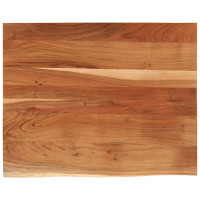 Produktbild för Bordsskiva 90x80x3,8 cm rektangulär massiv akacia rustik kant