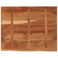 Produktbild för Bordsskiva 90x80x3,8 cm rektangulär massiv akacia rustik kant