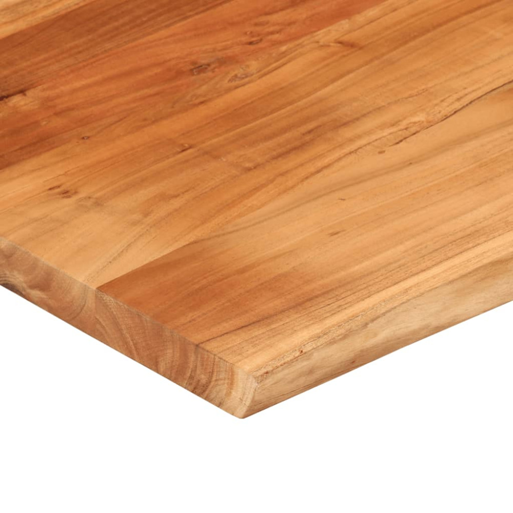 Produktbild för Bordsskiva 90x80x3,8 cm rektangulär massiv akacia rustik kant