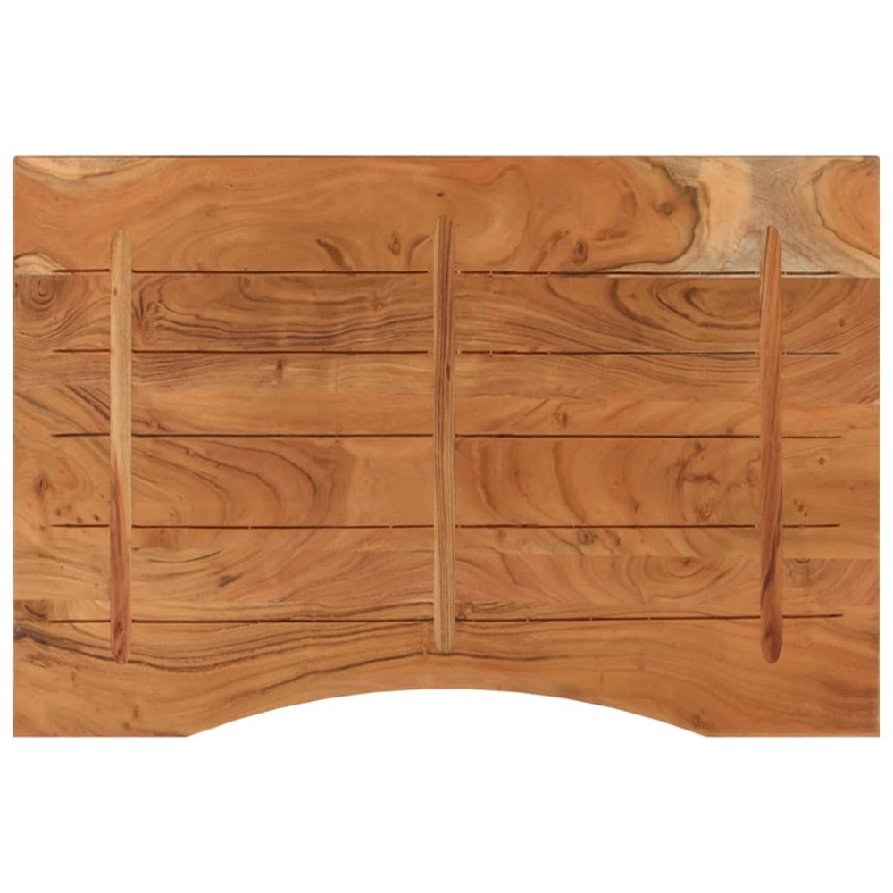 Produktbild för Bordsskiva 100x60x2,5 cm rektangulär massiv akacia