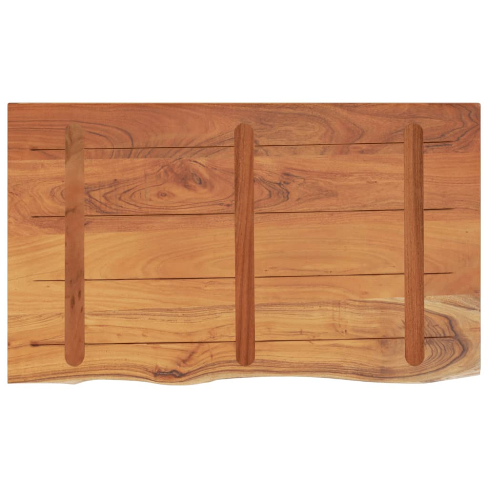 Produktbild för Bänkskiva för badrum 110x60x3,8 cm rektangulär massiv akacia