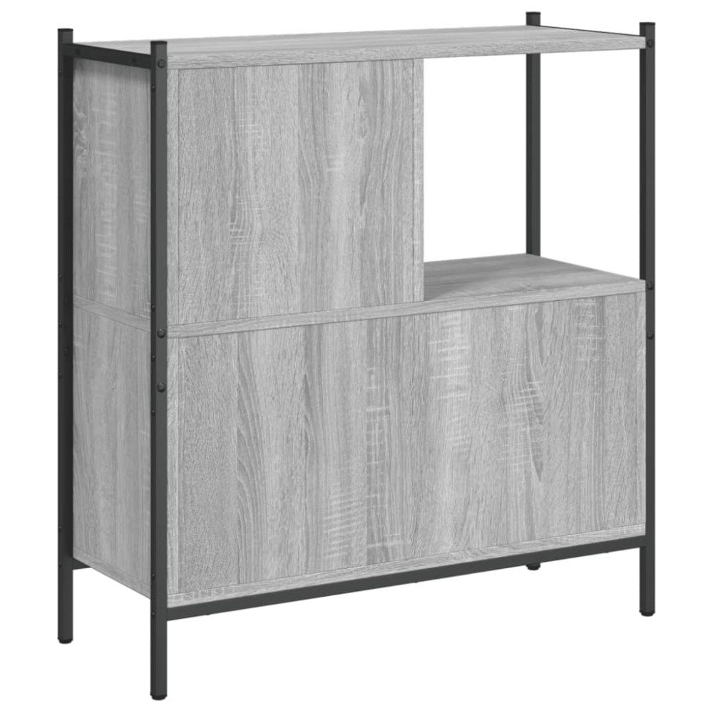 Produktbild för Bokhylla grå sonoma 72x28x77,5 cm konstruerat trä