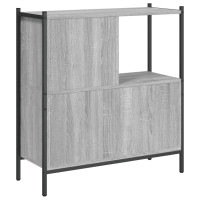Produktbild för Bokhylla grå sonoma 72x28x77,5 cm konstruerat trä