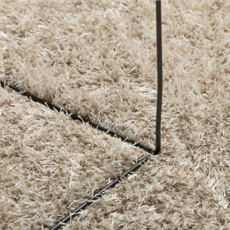 Produktbild för Matta ISTAN långluggad glansig beige 200x280 cm