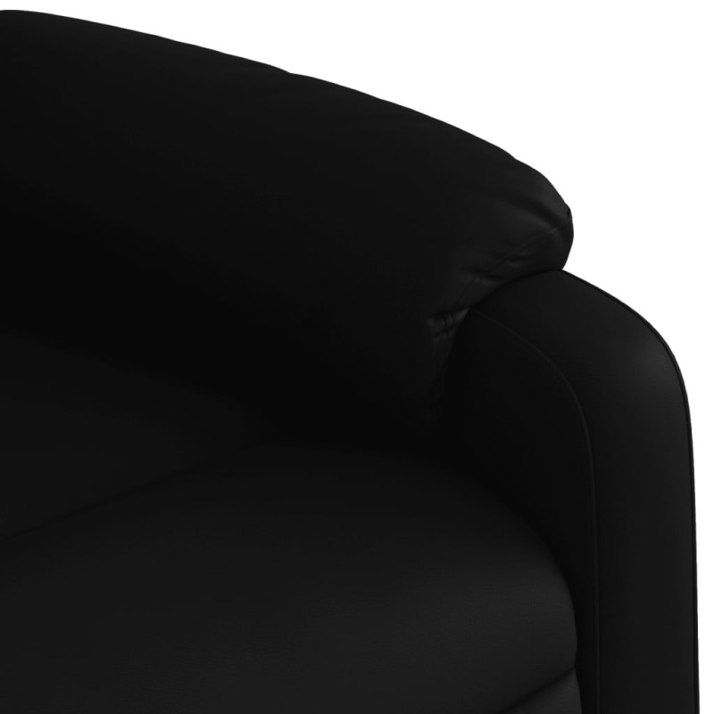 Produktbild för Elektrisk reclinerfåtölj svart konstläder