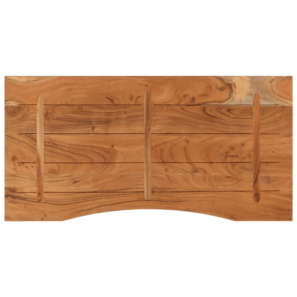 Produktbild för Bordsskiva 110x60x2,5 cm rektangulär massiv akacia