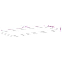 Produktbild för Bordsskiva 110x60x2,5 cm rektangulär massiv akacia