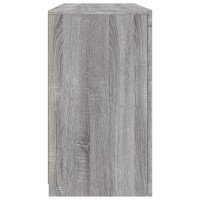 Produktbild för Skänk med LED-belysning grå sonoma 123x37x67 cm