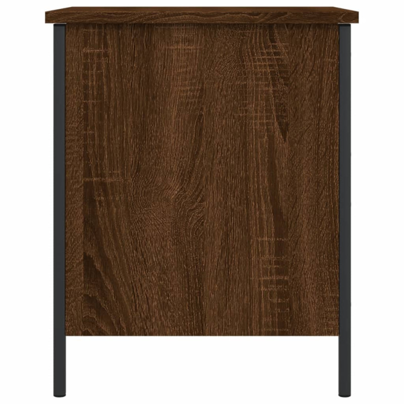 Produktbild för Förvaringsbänk brun ek 40x42,5x50 cm konstruerat trä