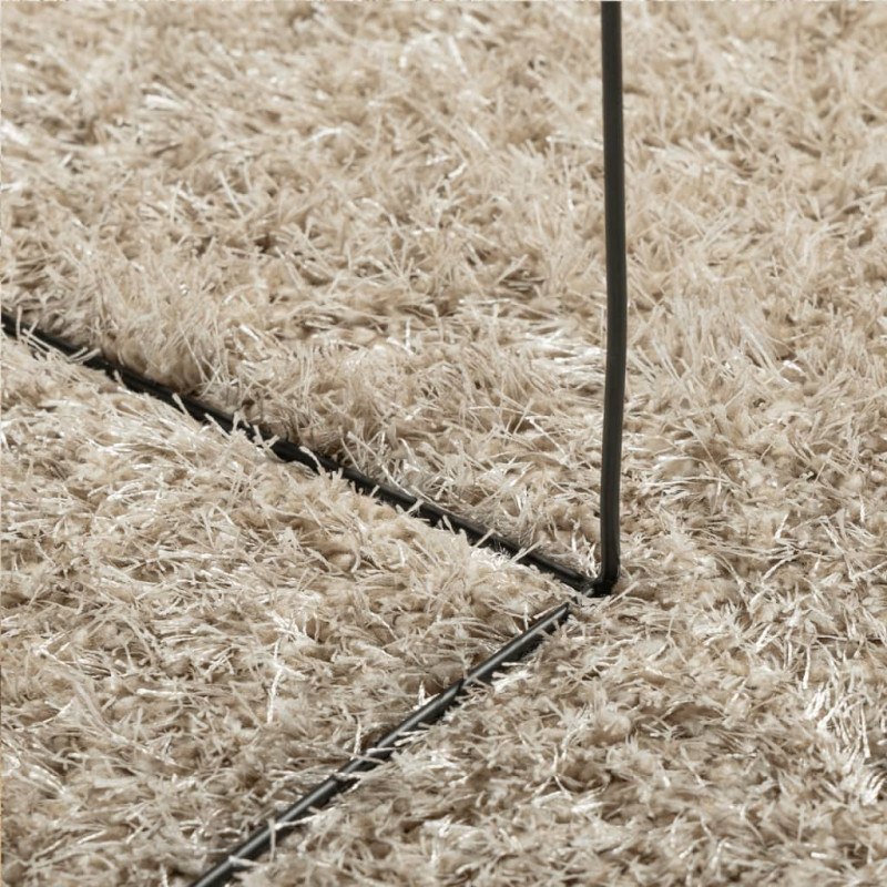 Produktbild för Matta ISTAN långluggad glansig beige 240x340 cm