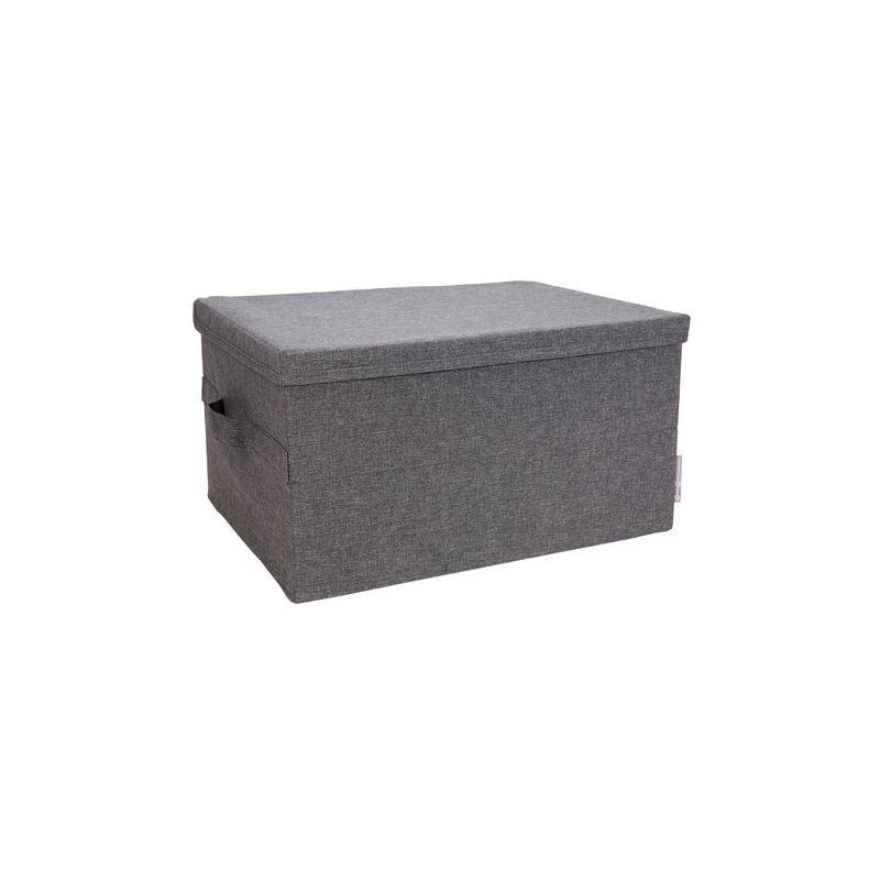 Produktbild för Förvaringsbox BIGSO L grå