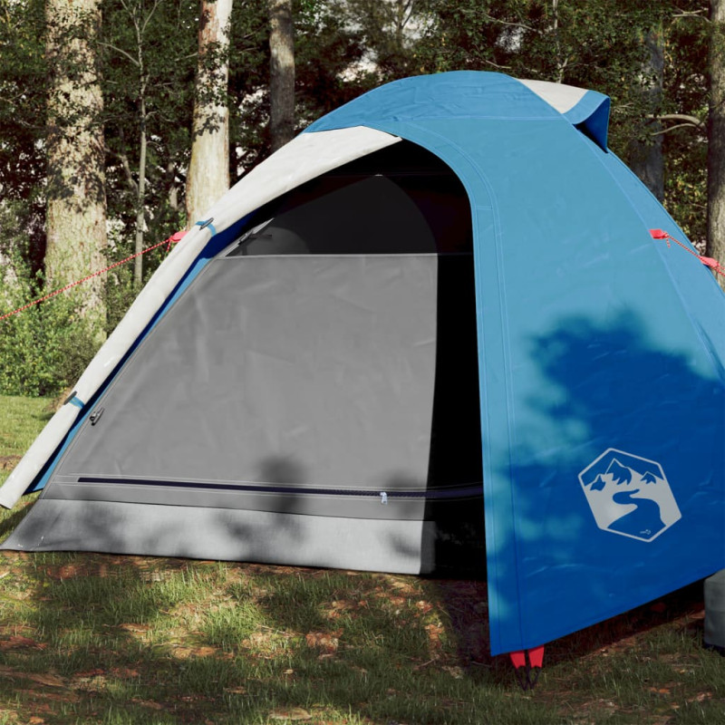 Produktbild för Campingtält 2 personer blå vattentätt