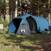 Miniatyr av produktbild för Campingtält 3 personer blå vattentätt