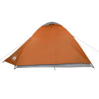 Produktbild för Campingtält 2 Personer grå & orange 264x210x125 cm 185T taft