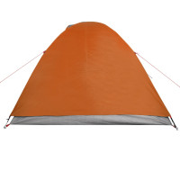Produktbild för Campingtält 2 Personer grå & orange 264x210x125 cm 185T taft