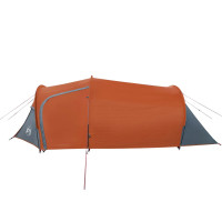 Produktbild för Campingtält tunnel 3 personer orange vattentätt