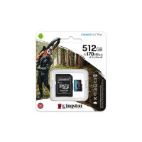 Produktbild för Kingston Canvas Go! Plus - flash-minneskort - 512 GB - mikroSDXC UHS-I