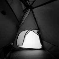 Miniatyr av produktbild för Campingtält 6 personer vit mörkläggningstyg vattentätt