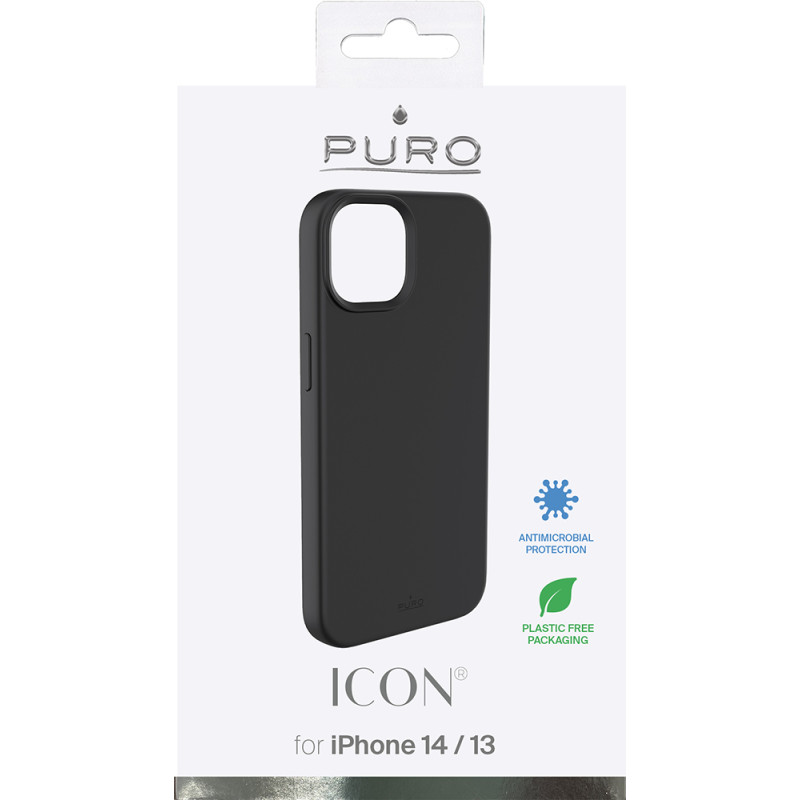 Produktbild för PURO PUROCOQICONBKIP14 mobiltelefonfodral Svart