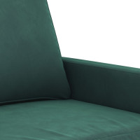 Miniatyr av produktbild för 3-sitssoffa mörkgrön 180 cm sammet