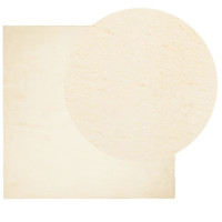 Miniatyr av produktbild för Mjuk matta HUARTE med kort lugg tvättbar gräddvit 240x240 cm
