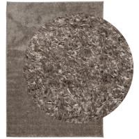 Produktbild för Matta ISTAN långluggad glansig grå 200x280 cm