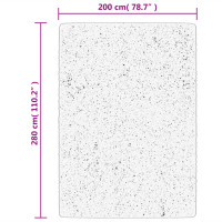 Produktbild för Matta ISTAN långluggad glansig grå 200x280 cm