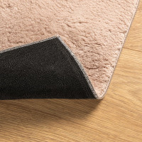 Miniatyr av produktbild för Mjuk matta HUARTE med kort lugg tvättbar rosa 160x230 cm