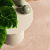 Miniatyr av produktbild för Mjuk matta HUARTE med kort lugg tvättbar rosa 160x230 cm