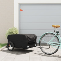 Miniatyr av produktbild för Cykelvagn svart 45 kg järn