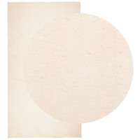 Produktbild för Mjuk matta HUARTE med kort lugg tvättbar beige 80x150 cm