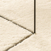 Miniatyr av produktbild för Mjuk matta HUARTE med kort lugg tvättbar gräddvit 200x200 cm