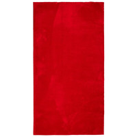 Produktbild för Mjuk matta HUARTE med kort lugg tvättbar röd 80x150 cm