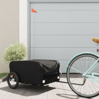 Miniatyr av produktbild för Cykelvagn svart 45 kg järn
