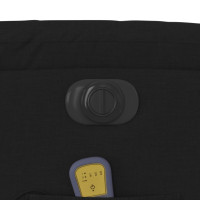 Produktbild för Elektrisk massagefåtölj med uppresningshjälp svart tyg