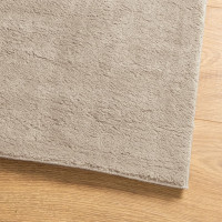 Produktbild för Mjuk matta HUARTE med kort lugg tvättbar sandbeige 100x200 cm