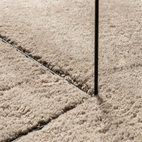 Produktbild för Mjuk matta HUARTE med kort lugg tvättbar sandbeige 100x200 cm
